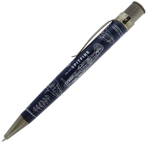 Retro 1951 Spitfire Blueprint Rollerball Pen