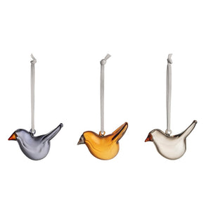 Iittala Mini Glass Bird, Mix 3 pcs