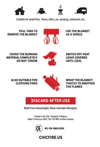 Design Fire Blanket - Olive Oil