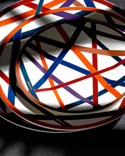 Dessert Plates NASTRI Set of 2  Multicolor diam. 8.5"
