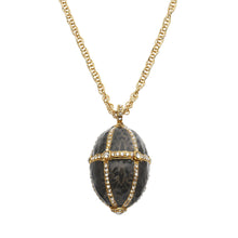 Enamel Egg  Locket Pendant Necklace