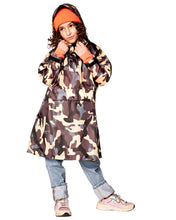 Kids Rain Poncho Jungle Camo