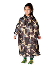 Kids Rain Poncho Jungle Camo