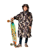 Kids Rain Poncho Jungle Camo