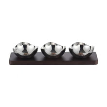 Petal Shaped Dip Bowls with Tray