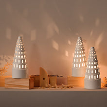 Kähler Urbania Candle Lighthouse High Tower, White, H: 8.9"