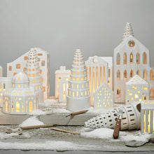 Kähler Urbania Candle Lighthouse High Tower, White, H: 8.9"