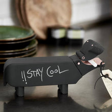 Kay Bojesen Wood Hippo, Black, H: 4.9"