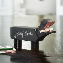 Kay Bojesen Wood Hippo, Black, H: 4.9"