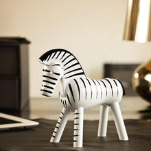 Kay Bojesen Zebra, Black/White, H: 5.5"