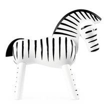 Kay Bojesen Zebra, Black/White, H: 5.5"