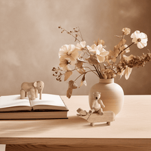 Wooden Hippo Oak by Kay Bojesen