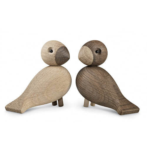 Kay Bojesen Love Birds Figurine Oak/Smoked Oak