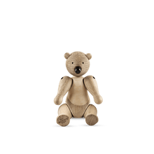 Kay Bojesen Liliput Bear, Oak/Maple, H: 3.7"
