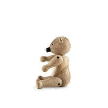 Kay Bojesen Liliput Bear, Oak/Maple, H: 3.7"