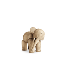 Kay Bojesen Elephant Liliput, Oak, H: 3"