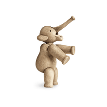 Kay Bojesen Elephant Liliput, Oak, H: 3"