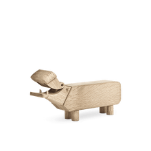 Kay Bojesen Liliput Hippo, Oak, H: 2.4"