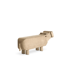 Kay Bojesen Liliput Hippo, Oak, H: 2.4"