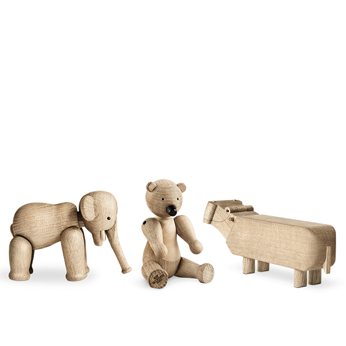 Kay Bojesen Liliput Set, Oak, 3 Pcs.