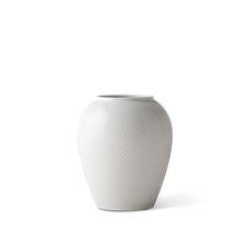Lyngby Porcelæn Rhombe Vase, White