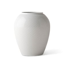 Lyngby Porcelæn Rhombe Vase, White