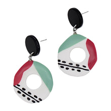 Round Brushstroke Earring
