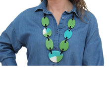 Green Orla Link Statement Necklace