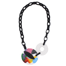 Multi-Color Chain Toggle Necklace