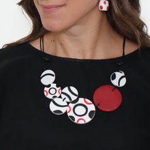Scarlet Noir Resin Necklace