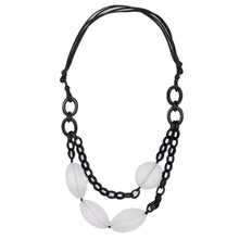 Frosted Raven Chain Link Necklace