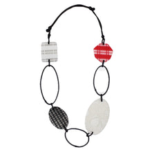 Frosted Garnet Loop Necklace