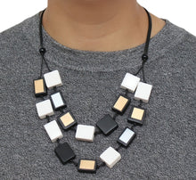 Black Mira Verde Double Necklace