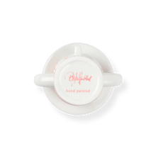 Bjørn Wiinblad Lady with Hat Candle Holder, Pink/Yellow, H: 6.3"