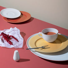 Lyngby Porcelæn Rhombe Oval Serving Dish, White