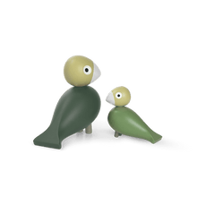 Kay Bojesen Liv & Lykke Bird Pair, Green, H: 3.9"