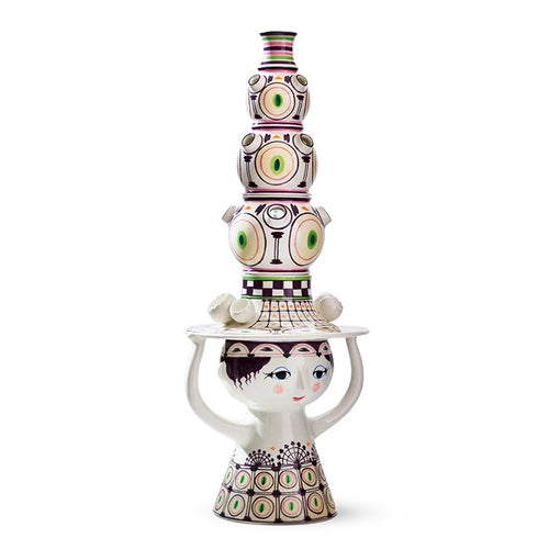 Bjørn Wiinblad Lady with Hat Floor Vase - H 39.4