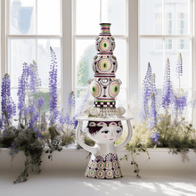 Bjørn Wiinblad Lady with Hat Floor Vase, Plum, H: 39"