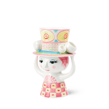 Bjørn Winblad Lady With Hat Vase, Pink/Yellow