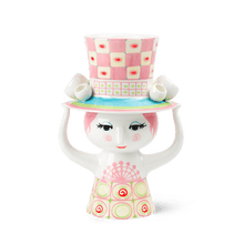 Bjørn Winblad Lady With Hat Vase, Pink/Yellow