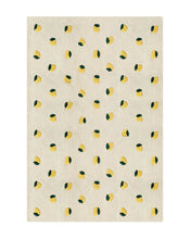 Rug LEMONS Cream / Yellow Print 6.5 x 9.8ft