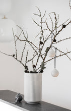 Lyngby Rhombe Decor Bauble, White, Set of 2