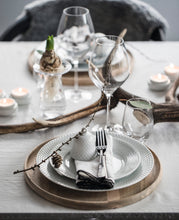 Lyngby Rhombe Decor Bauble, White, Set of 2