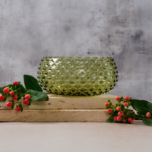 Hobnail Bowl - Large - Moss Green