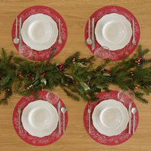 Chilewich Placemats Wreath Crimson