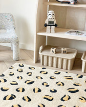 Rug LEOPARD Beige / Brown and Black Print 2.6 x 3.9ft
