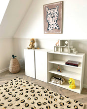 Rug LEOPARD Beige / Brown and Black Print 3.9 x 5.9ft