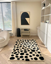 Rug CHEETAH Beige / Black Print 3.9 x 5.9ft