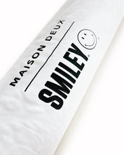 Rug SMILEY Yellow / Black Print Round Diam. 3.2ft