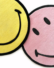 Rug SMILEY Pink Round Diam. 3.2ft